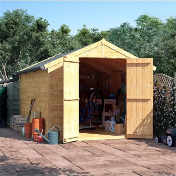 Buy 12' x 8' BillyOh Master Tongue and Groove Apex Shed Windowless Online - Sheds
