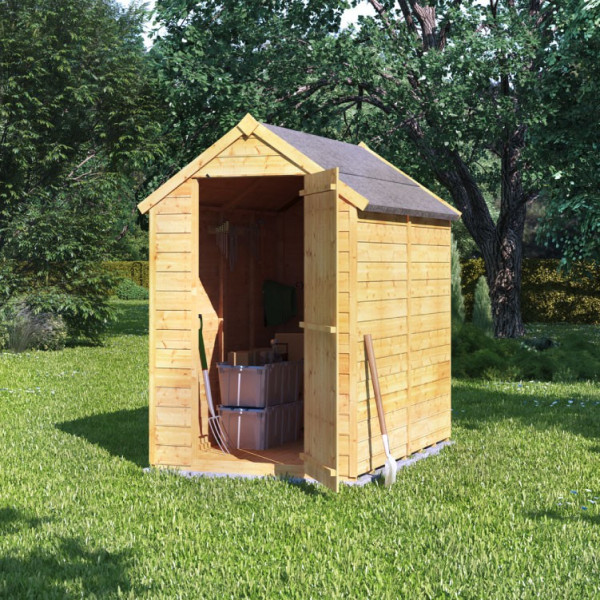 Buy 6' x 4' BillyOh Storer Overlap Shed Windowless Online - Sheds