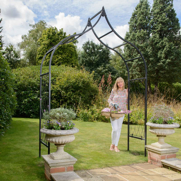 Buy Ogee Half Lattice Standard Garden Arch Online - Garden Houses & Buildings