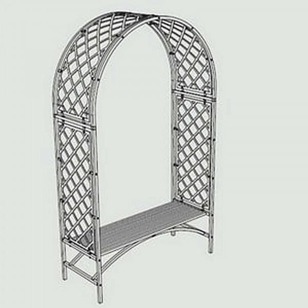 Buy Superior Full Lattice Arch With Bench Online - Garden Houses & Buildings