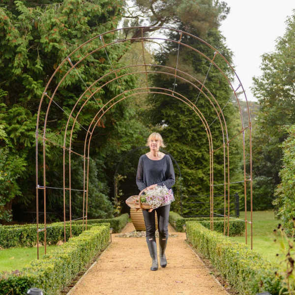 Buy Harrod Linked Vintage Wire Arches Rust Online - Garden Houses & Buildings