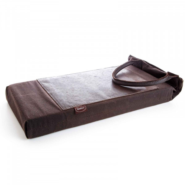 Buy Heritage Waxed Cotton And Leather Kneeler Online - Garden Equipment