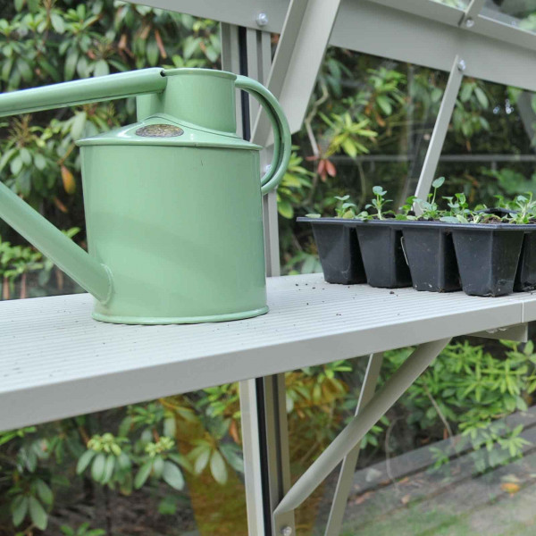 Buy Harrod Slatted Shelving Olive Green Online - Garden Houses & Buildings