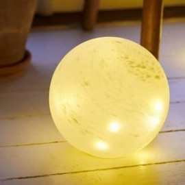 Large Frosted Glass Led Orbs with Multi Function Timer