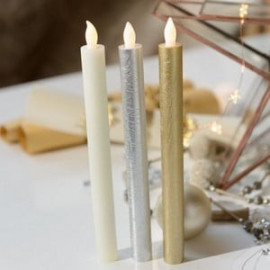 Tall Led Candles with Auto Timer (set of 2)