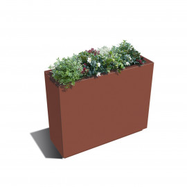 Harrod Rectangle Metal Planters Corten Effect