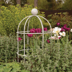 Lobster Pot Plant Supports Silk Grey