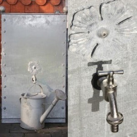 Galvanised Steel Water Butt 320 Litre