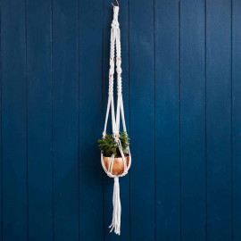Macrame Plant Hanger Workshop with Prosecco for Two at Posh Totty Designs