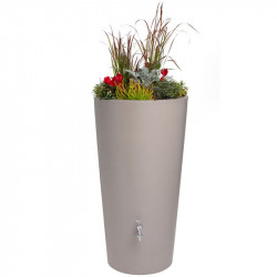 Rain Bowl Flower Water Tank Taupe 150 Litre
