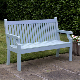 Seaton 3 Seater Zero Maintenance Bench Blue