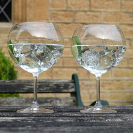 Giant Crystal Gin Glasses