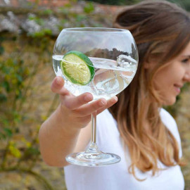 Giant Crystal Gin Glasses