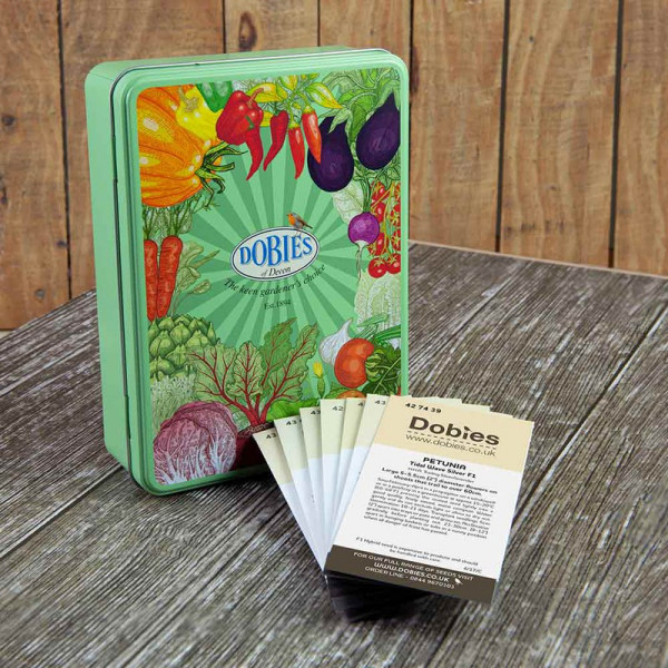 Buy Dobies of Devon Green Seed Tin Plus Flower Lover's Seed Collection Online - Green plants & flowering plants