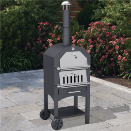 Billyoh Outdoor Pizza Oven, Chimney Smoker & Charcoal Barbecue 3 in 1 Pizza Oven, Bbq and Smoker