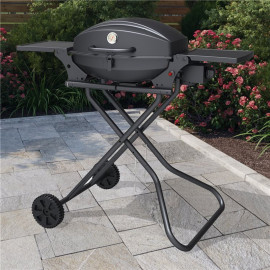 Billyoh Tennessee Black Portable Gas Bbq with Trolley Includes Cover & Regulator Bbq with Trolley Black