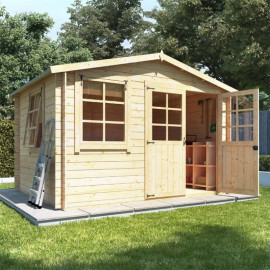 3.0m X 2.5m Billyoh Clubman Heavy Duty Shed Log Cabin 19