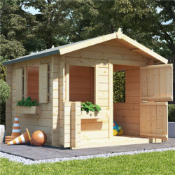 Billyoh Wooden Playhouses 6'x6' Junior 19mm Log Cabin Children's Playhouse