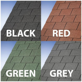 Billyoh Premium Felt Roofing Shingles Felt Tiles Pack Grey Roofing Shingle Pack (6 M)