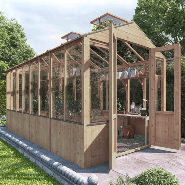 Buy BillyOh 4000 Lincoln Wooden Clear Wall Greenhouse with Opening Roof Vent PT 12 x 6 Online - Greenhouses