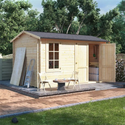 4.0m X 2.5m Billyoh Traditional Log Cabin Workshop 28,35,44