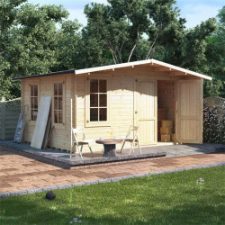 4.0 X 4.0 Billyoh Alpine Workshop Log Cabin 28