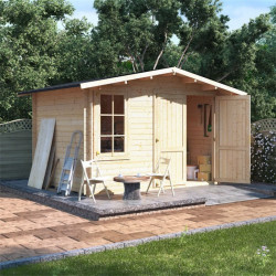 3.5 X 3.0 Billyoh Alpine Workshop Log Cabin 19