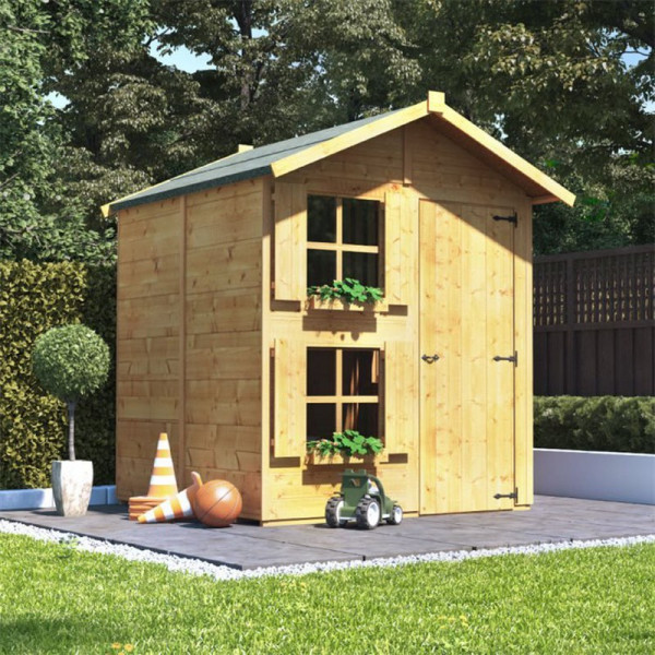 Buy Peardrop Junior Wooden Kids Outdoor Playhouse 6 x 5 BillyOh Online - Garden Furniture