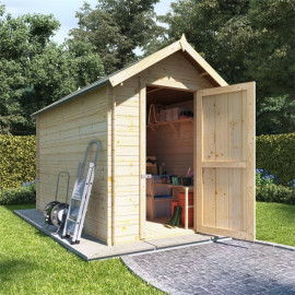 10 X 6 Log Cabin Billyoh Apex Log Cabin Windowless Heavy Duty Shed Range 19