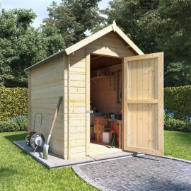 8 X 6 Log Cabin Billyoh Apex Log Cabin Windowless Heavy Duty Shed Range 28