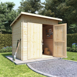 8x6 Log Cabin Ouble Oor Billyoh Pent Log Cabin Windowless Heavy Duty Shed Range 19