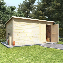 14x8 Log Cabin Ouble Oor Billyoh Pent Log Cabin Windowless Heavy Duty Shed Range 28