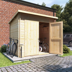 8x6 Log Cabin Ouble Oor Billyoh Pent Log Cabin Windowless Heavy Duty Bike Store Range 28