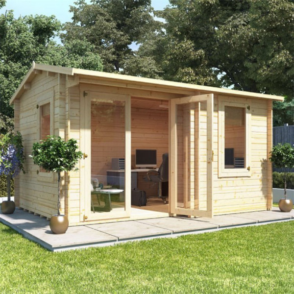 Buy Seattle Home Office W4.0m x D3.0m 28mm BillyOh Online - Garden Houses & Buildings
