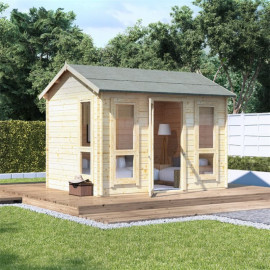 10x8 Moern Sgl Oor Billyoh Darcy Log Cabin Summerhouse 28