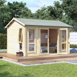 12x10 Moern Bl Oor Billyoh Darcy Log Cabin Summerhouse 28