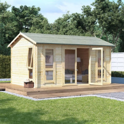 14 X10 Moern Bl Oor Billyoh Darcy Log Cabin Summerhouse 28