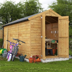 10 X 6 Billyoh Keeper Overlap Apex Shed Windowless