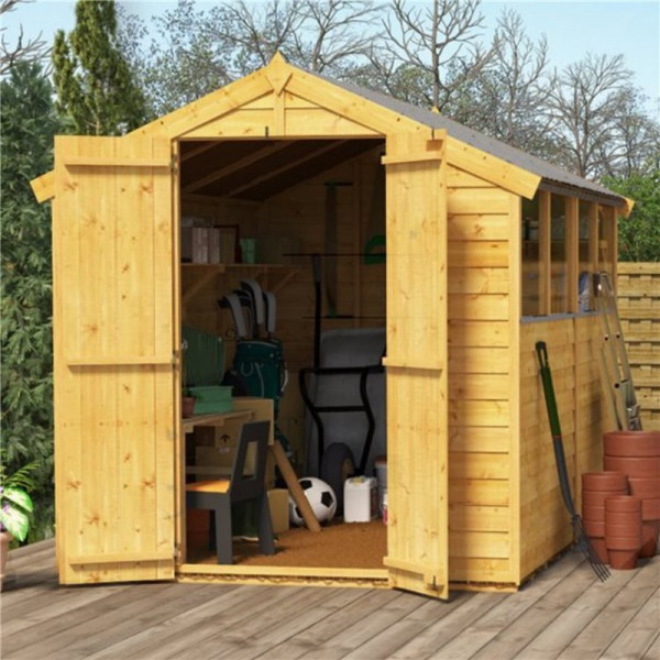 Buy 8' x 6' BillyOh Keeper Overlap Apex Shed Windowed Online - Garden Furniture Buy 8' x 6' BillyOh Keeper Overlap Apex Shed Windowed Online - Garden Furniture