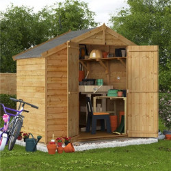 4 X 8 Billyoh Keeper Overlap Apex Shed Windowless