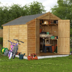 10 X 8 Billyoh Keeper Overlap Apex Shed Windowless