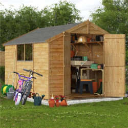 10 X 8 Billyoh Keeper Overlap Apex Shed Windowed
