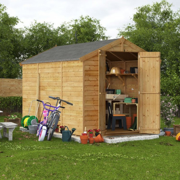 Buy 10' x 6' BillyOh Keeper Overlap Apex Shed Windowless Online - Sheds