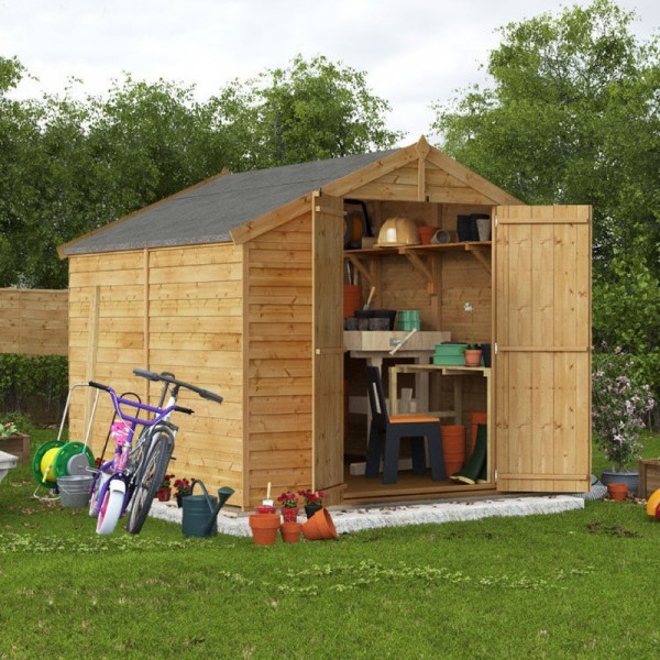 Buy 8' x 8' BillyOh Keeper Overlap Apex Shed Windowless Online - Sheds