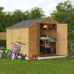 10 X 8 Billyoh Keeper Overlap Apex Shed Windowless