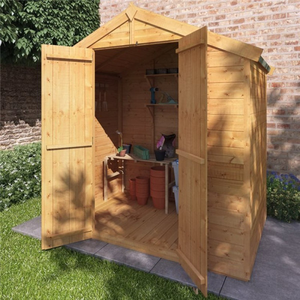 Buy 4' x 6' BillyOh Master Tongue and Groove Apex Shed Windowless Online - Garden Furniture