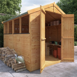 8 X 6 Billyoh Master Tongue and Groove Apex Shed Windowed
