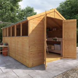 12 X 8 Billyoh Master Tongue and Groove Apex Shed Windowed