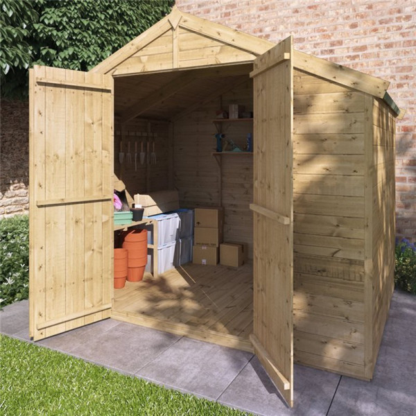 Buy 6' x 8' BillyOh Master Tongue and Groove Apex Shed Windowless Online - Sheds