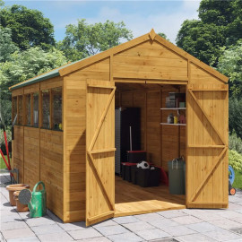 12 X 8 Billyoh Expert Tongue and Groove Apex Workshop Windowed